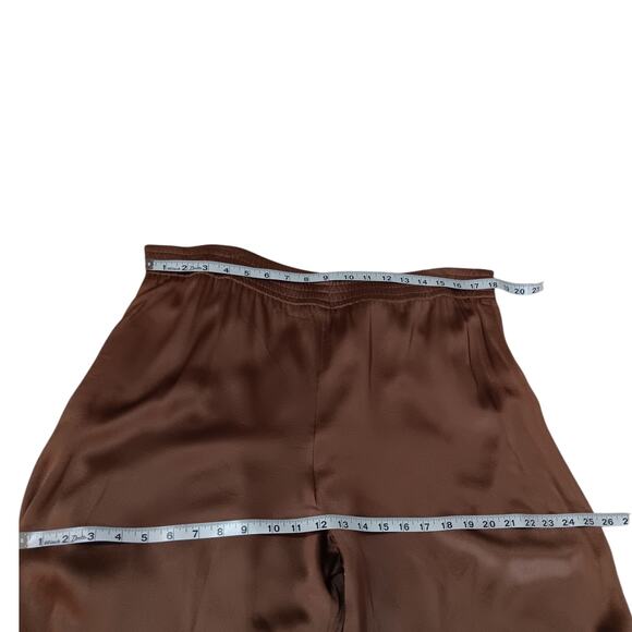 MONDI GALA Vintage Suit Set XL Satin Flowy Pants Belted Top Jacket Dressy Event - Picture 7 of 16